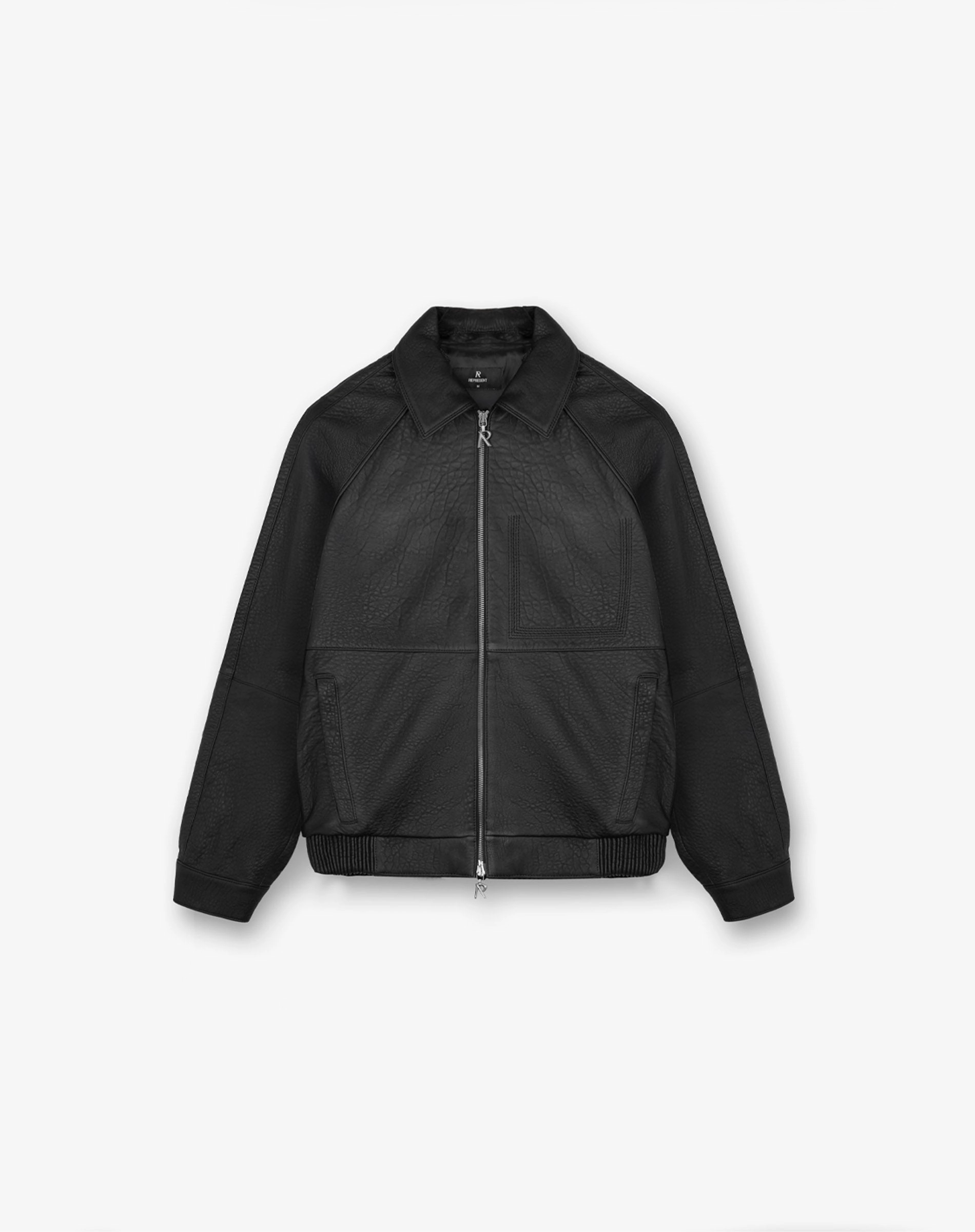 Overdrive Leather Jacket - Black Bomber Cut Refined Style