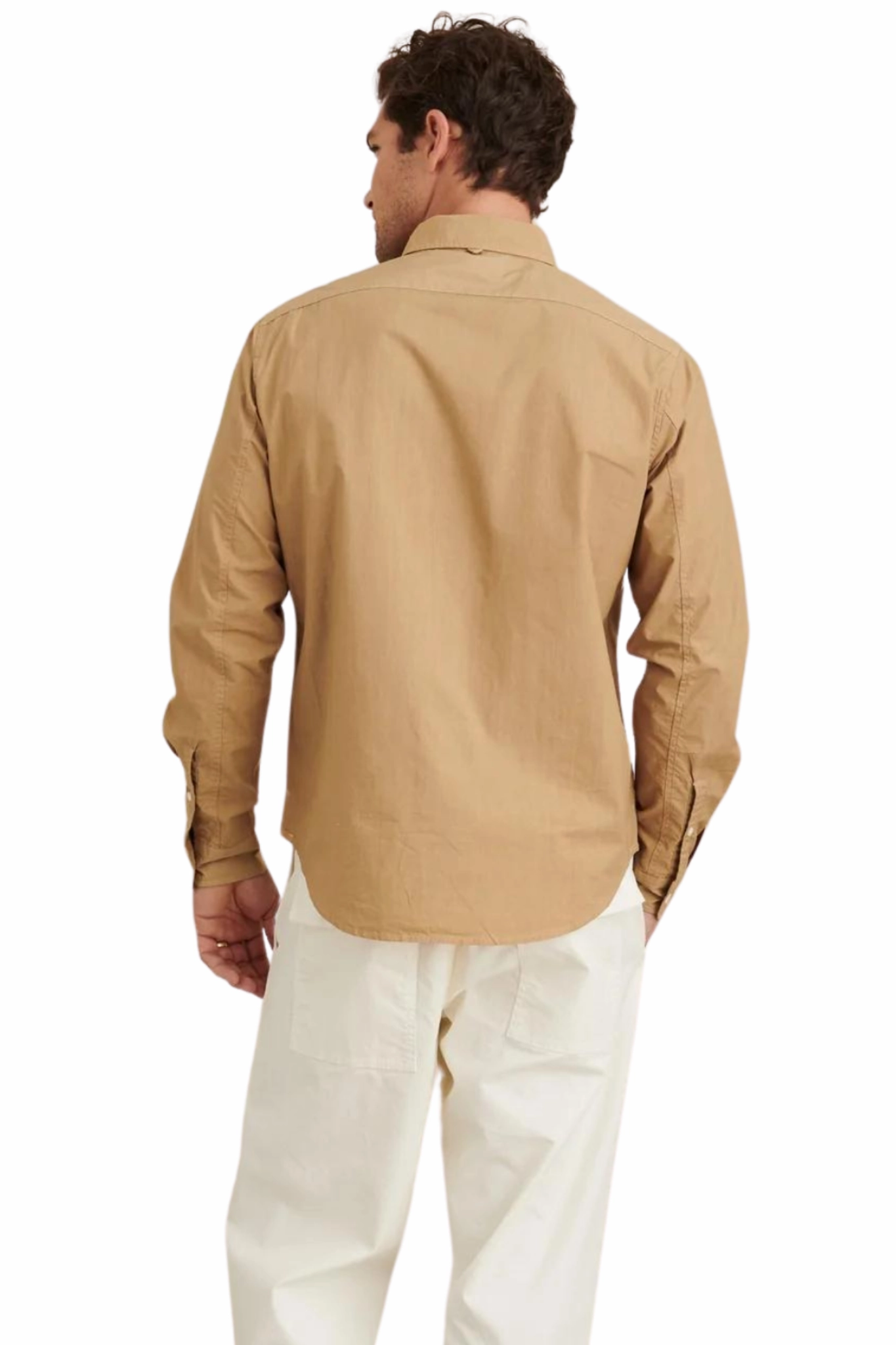 Mill Shirt in Medium Khaki No Slip Shoulder Grip