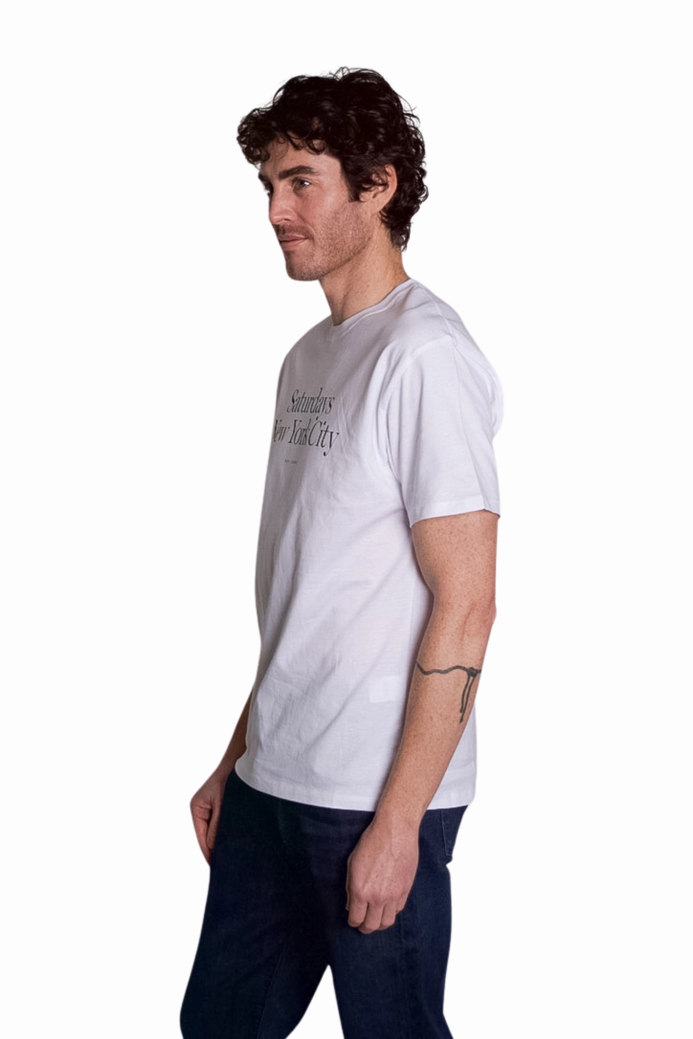Miller Standard Tee in White Relaxed Layers
