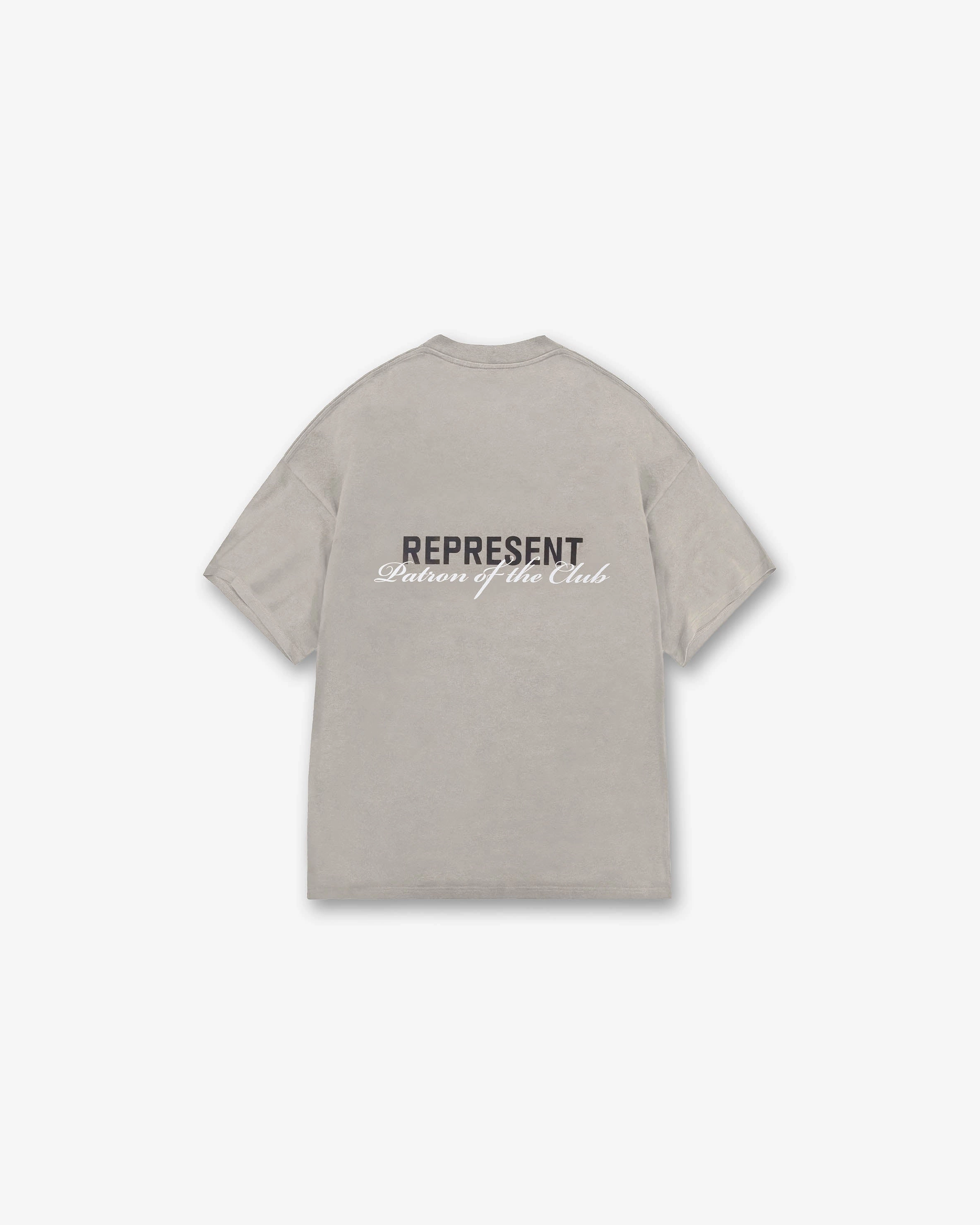 MinimalistStitching Patron Of The Club T-Shirt - Mudstone