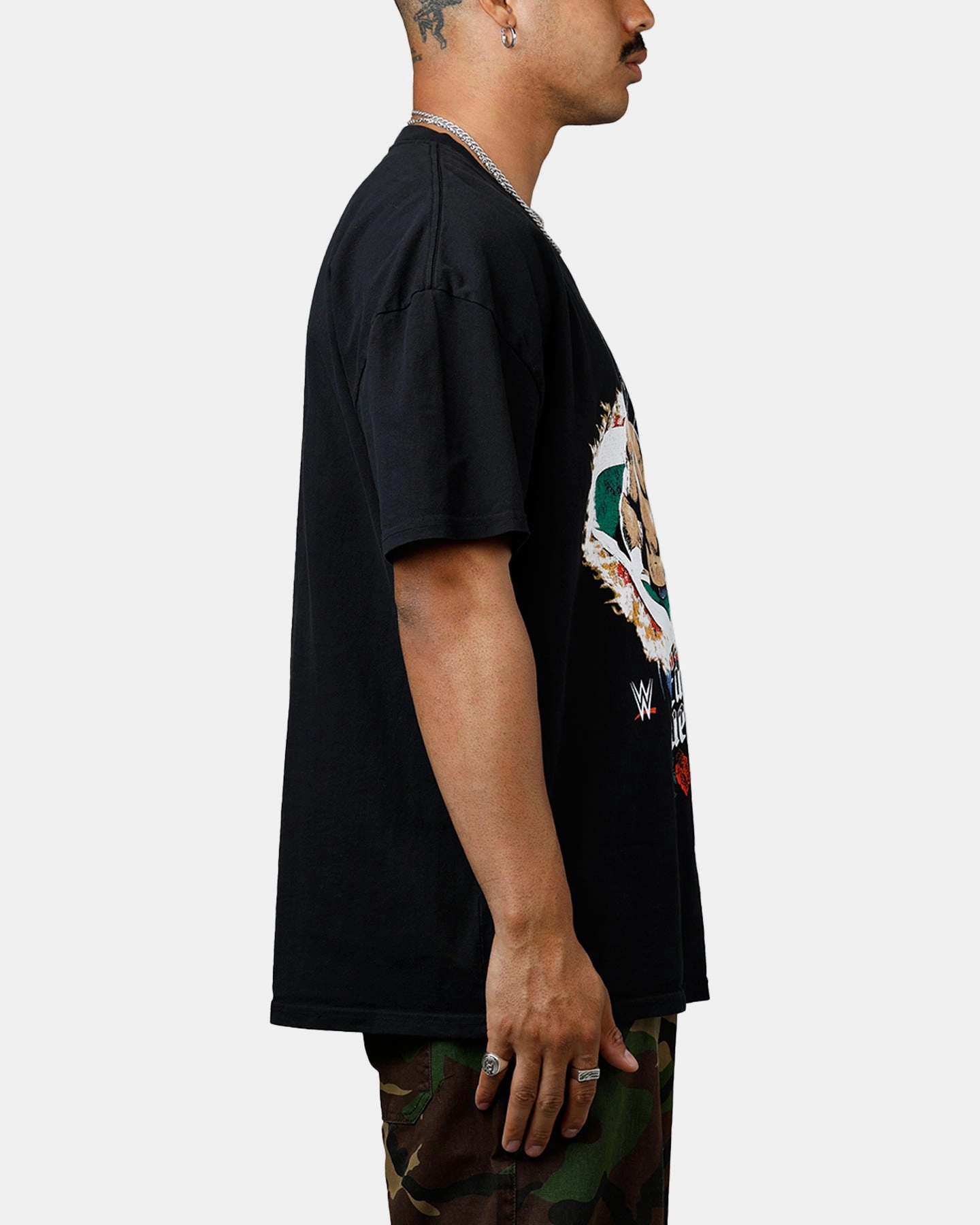 Culture Kings X WWE Eddie Guerrero Ruthless Aggression Vintage T-Shirt Black PlushLining