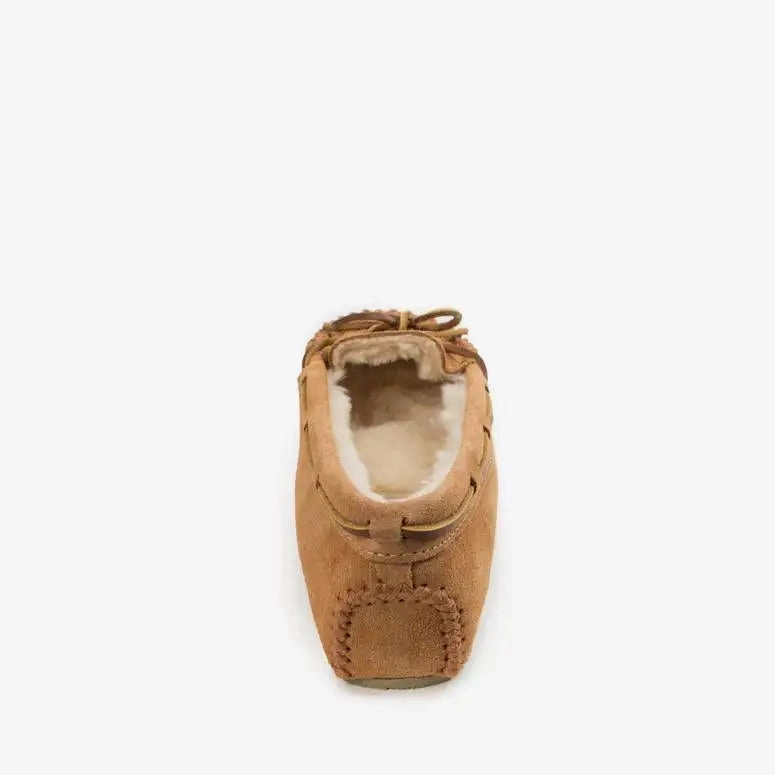 Minnetonka Cally Wide (Women's) - Cinnamon Relaxed Slip Comfy Fit Shoes
