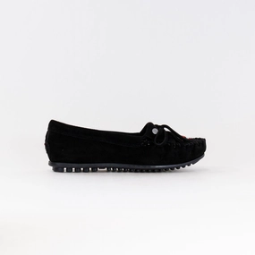 Minnetonka Thunderbird Animikii (Women's) - Black Quick Fit Step Quick Fit Slip