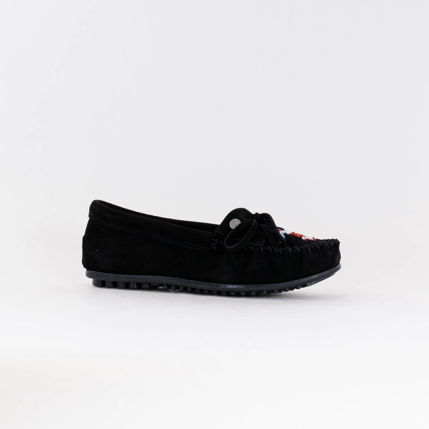 Minnetonka Thunderbird Animikii (Women's) - Black Easy Slip On Shoes