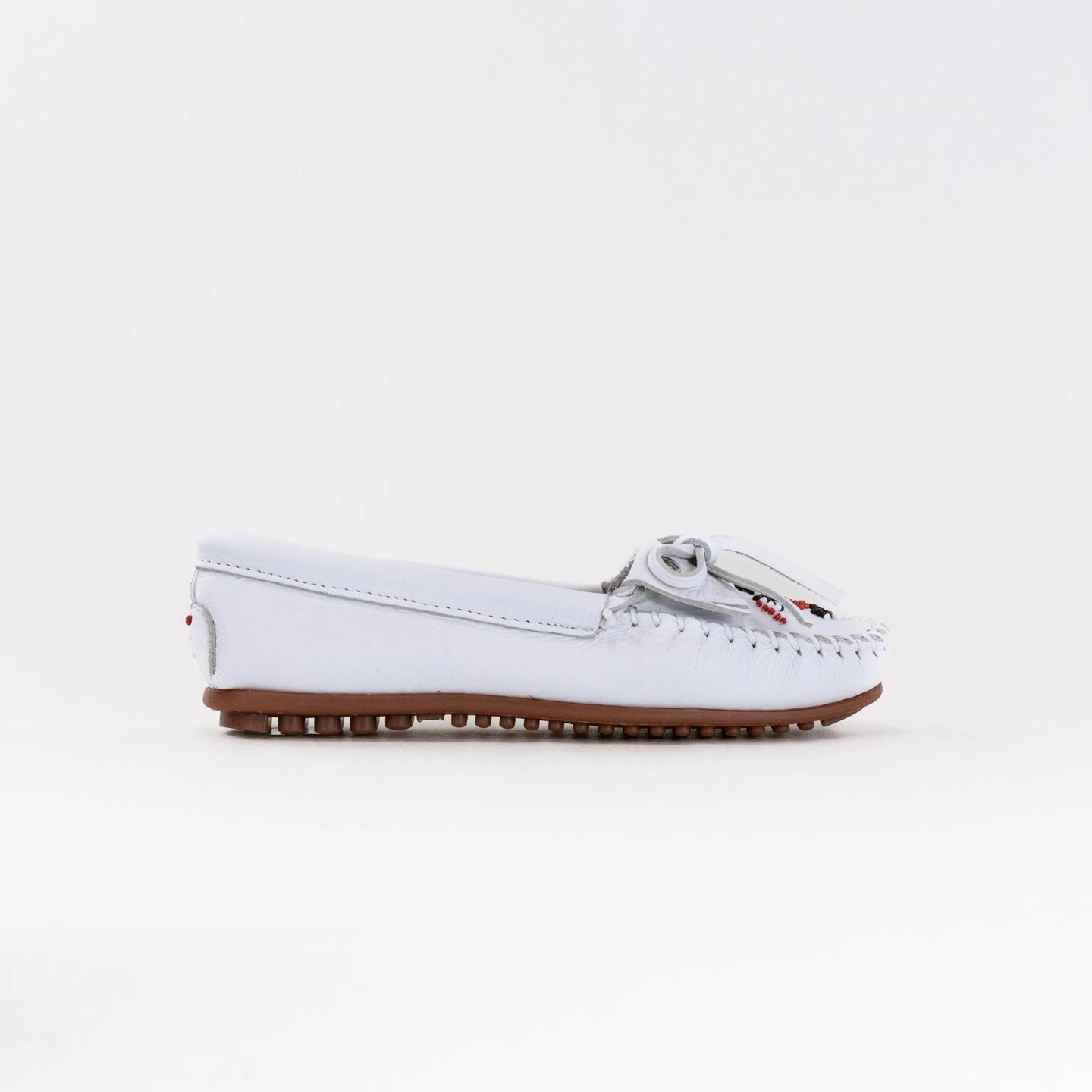 Easy Walk Shoes Simple Slip Fit Minnetonka Thunderbird Animikii (Women's) - White