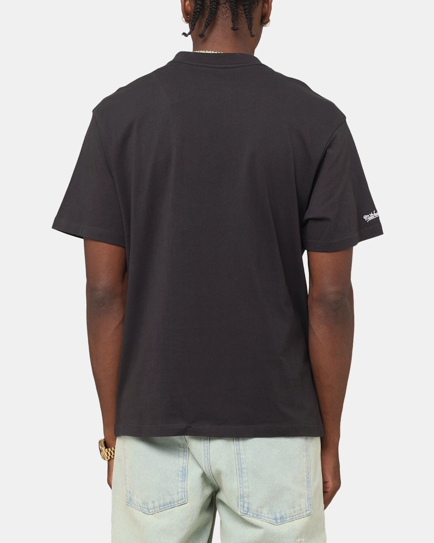 NonChafe Tag Placement Bold Design Mitchell & Ness Boston Celtics Champions 'Luck of the Irish' T-Shirt Faded Black