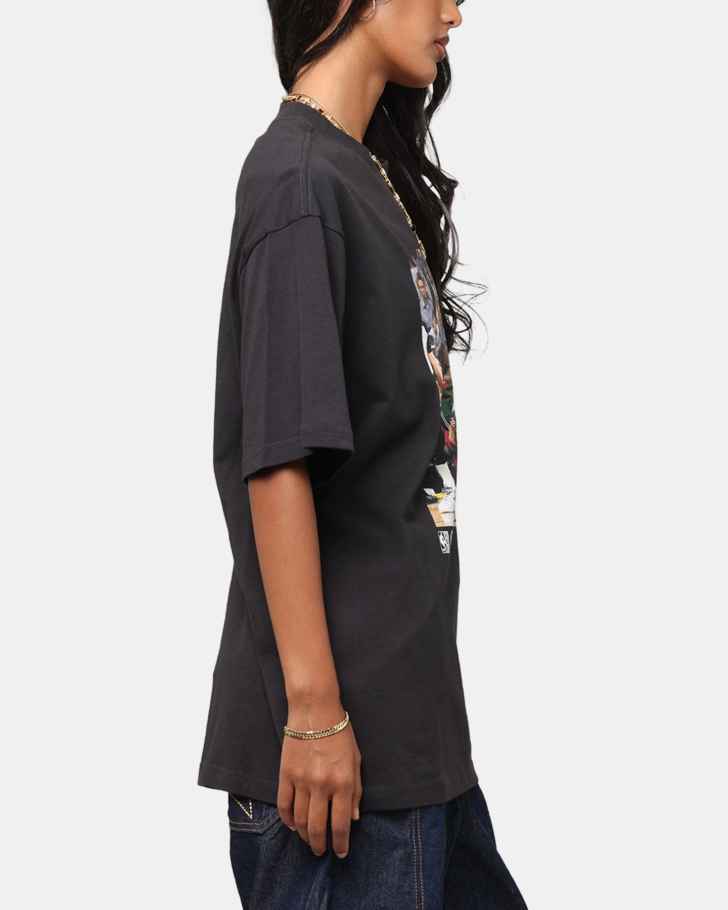 Mitchell & Ness Boston Celtics Shaquille O'Neal Dunk 'Luck of the Irish' T-Shirt Faded Black FourWayStretchFabric