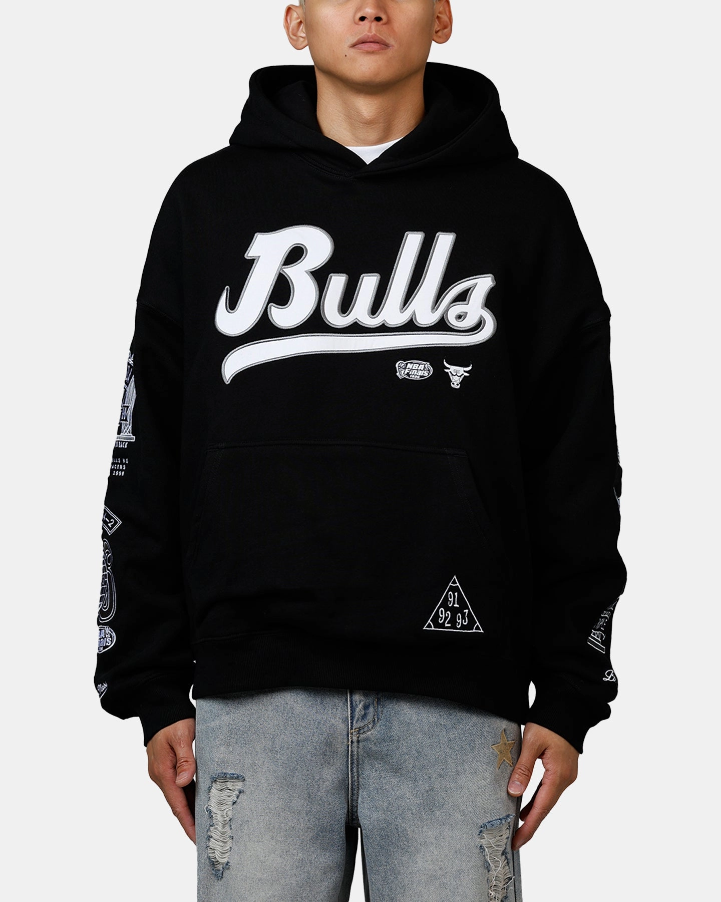 Mitchell & Ness Chicago Bulls The Best Ever Anywhere Hoodie Black AthleisureReady Airy Mesh Lining