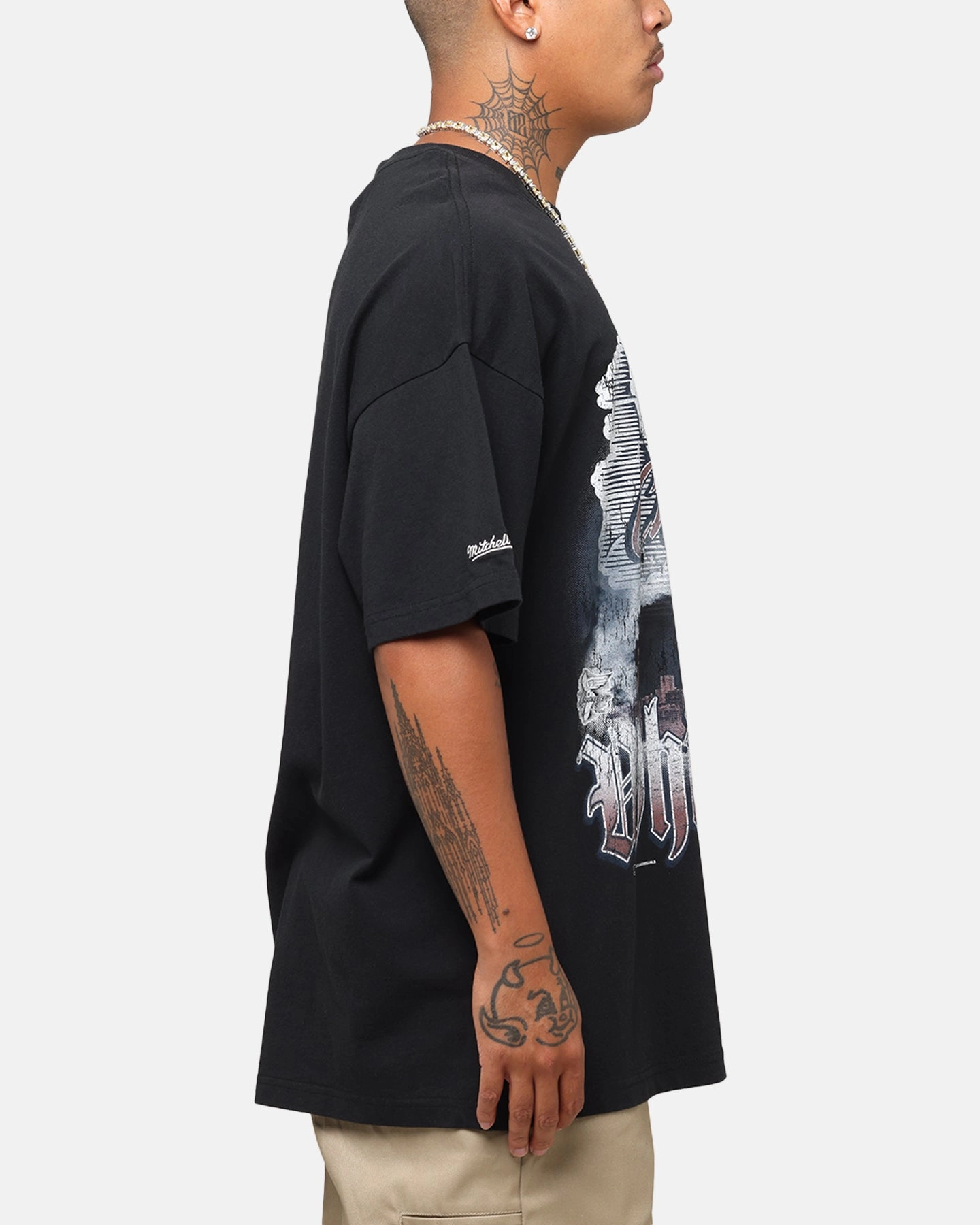 Mitchell & Ness Chicago White Sox Soaring T-Shirt Black Soft Brushed Lining Sporty Design