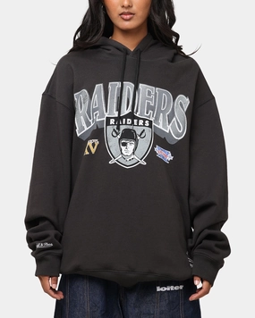 Sheer Overlay Material Sporty Tee Mitchell & Ness Las Vegas Raiders Arch Hoodie Faded Black
