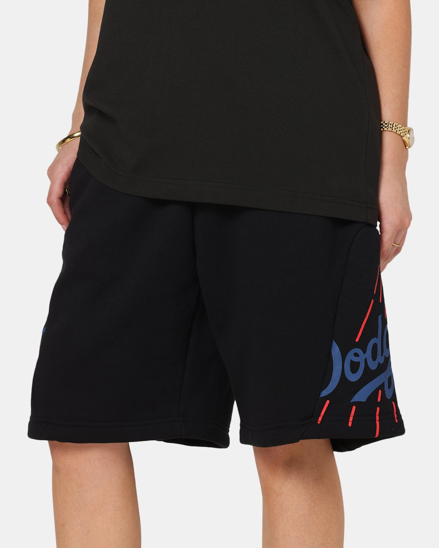 Mitchell & Ness Los Angeles Dodgers C&S Shorts Faded Black Wide-leg cut