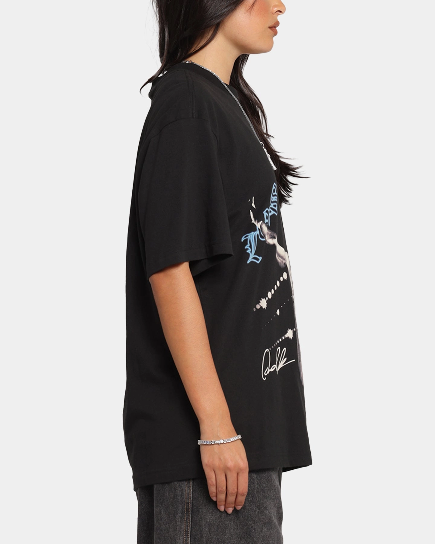 Mitchell & Ness Los Angeles Lakers Dennis Rodman Xray Glow T-Shirt Black MoistureManagementSystem