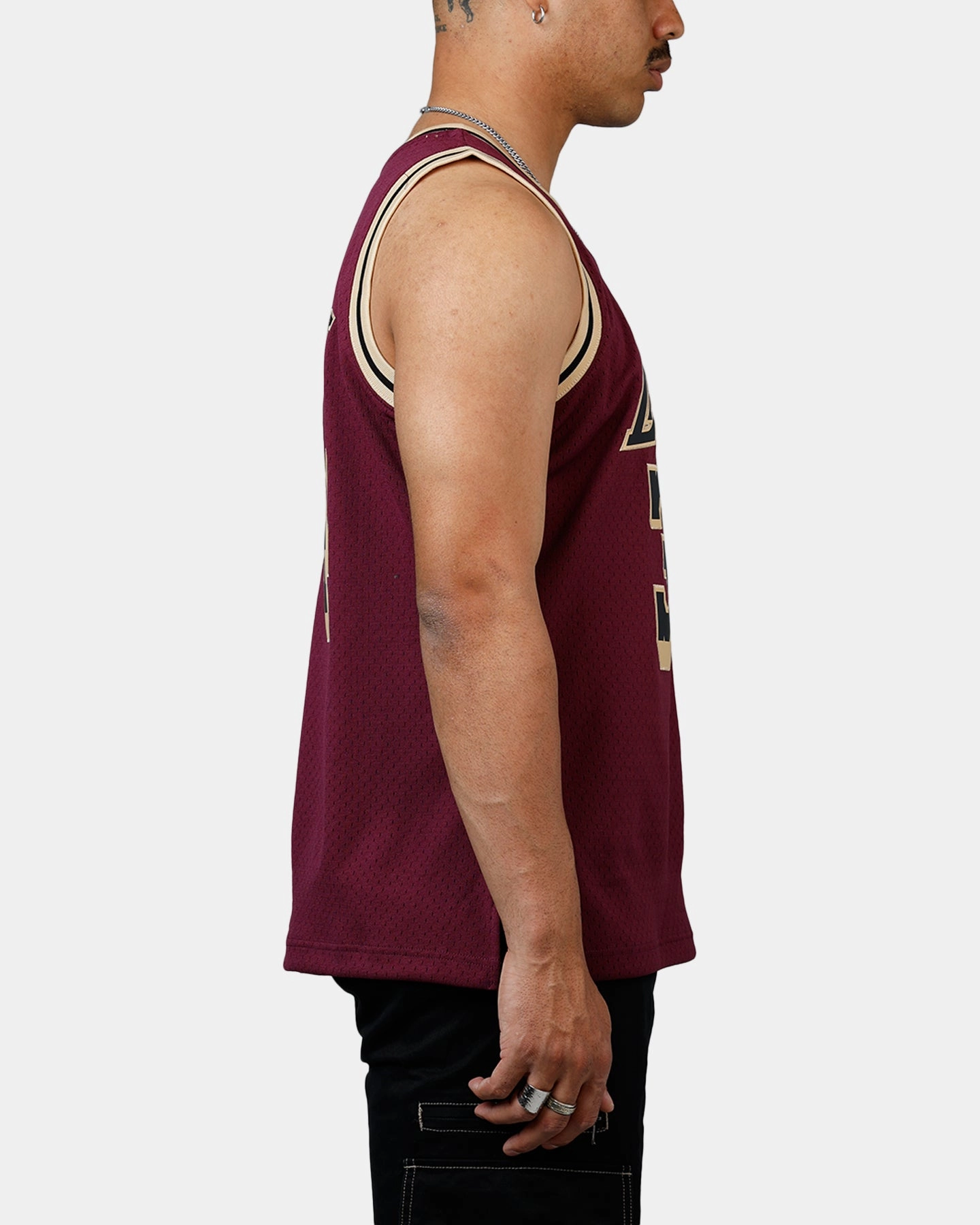 Mitchell & Ness Los Angeles Lakers Shaquille O'Neal 1996 Swingman Jersey Burgundy FadeResistant Finish