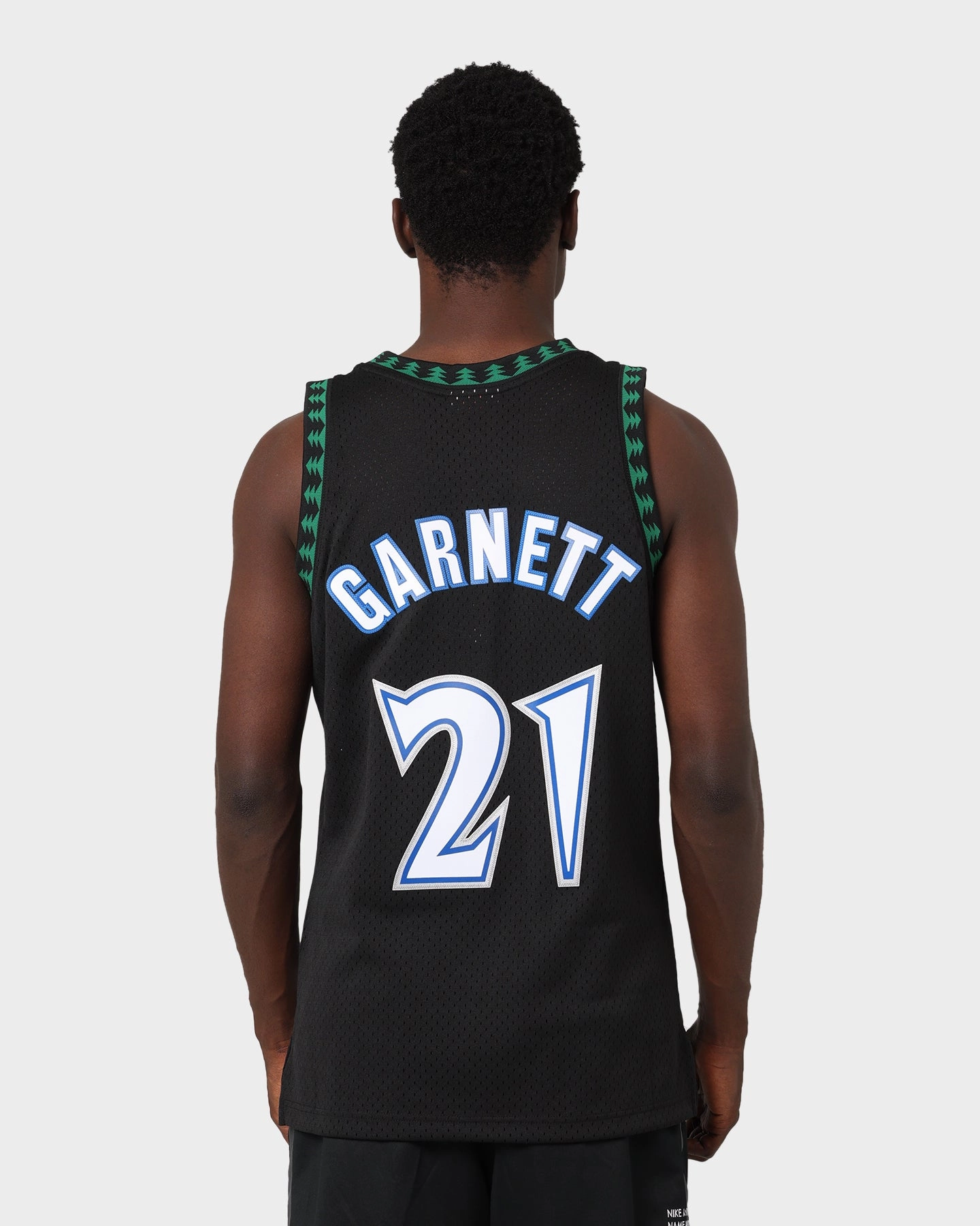 Convertible Style Adjustable Cuff System Mitchell & Ness Minnesota Timberwolves Kevin Garnett #21 ALT '97-'98 Swingman Jersey Black
