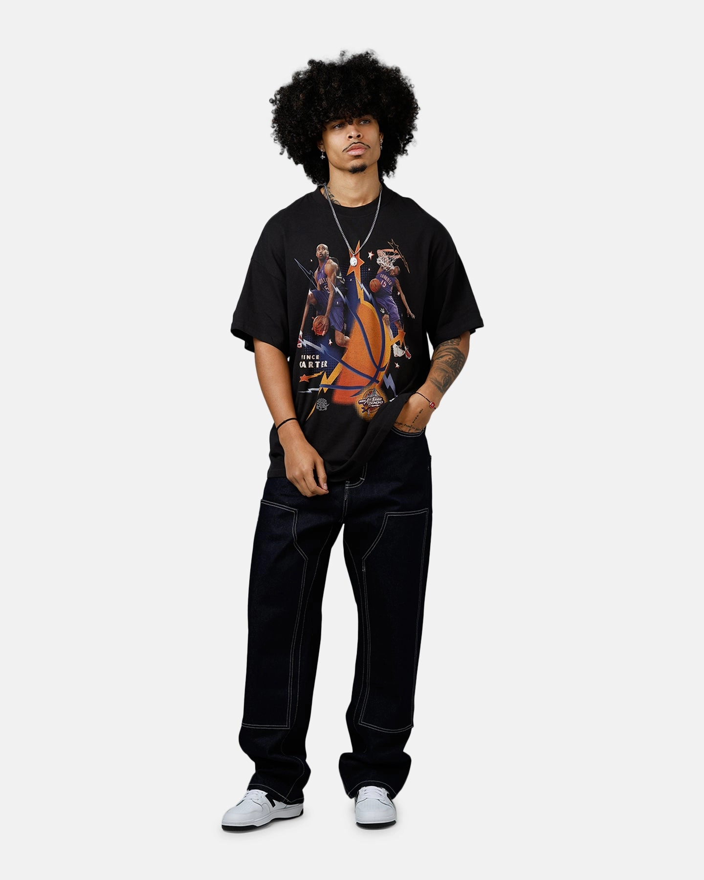 PocketDetails Mitchell & Ness NBA 200 All Star 'All Star Collection' Carter Dunk Comp T-Shirt Faded Black