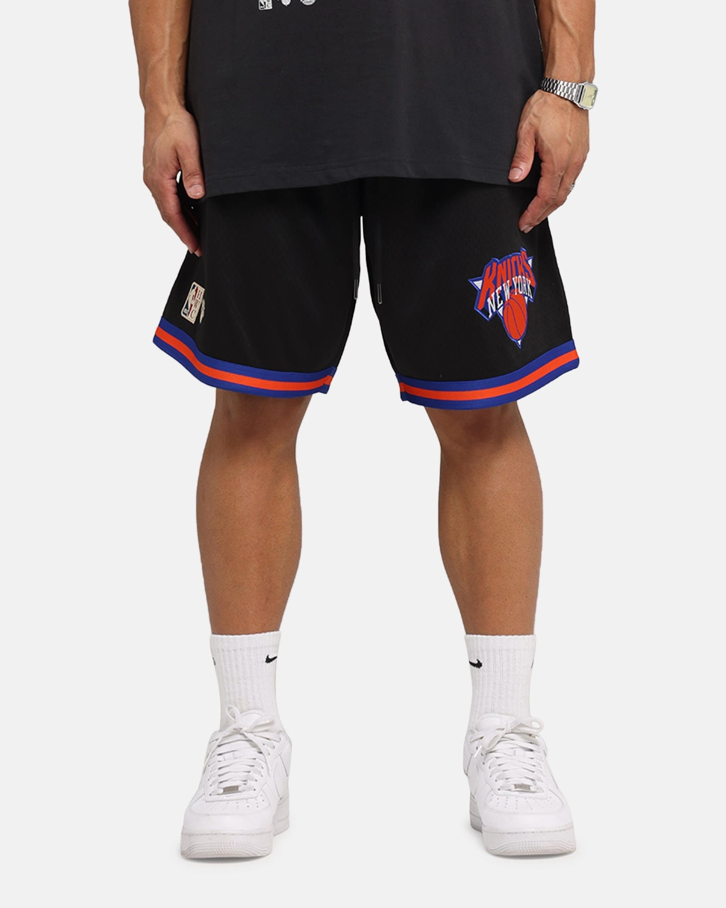 Mitchell & Ness New York Knicks Shooting Shorts Black Rest Easy Casual Vibes