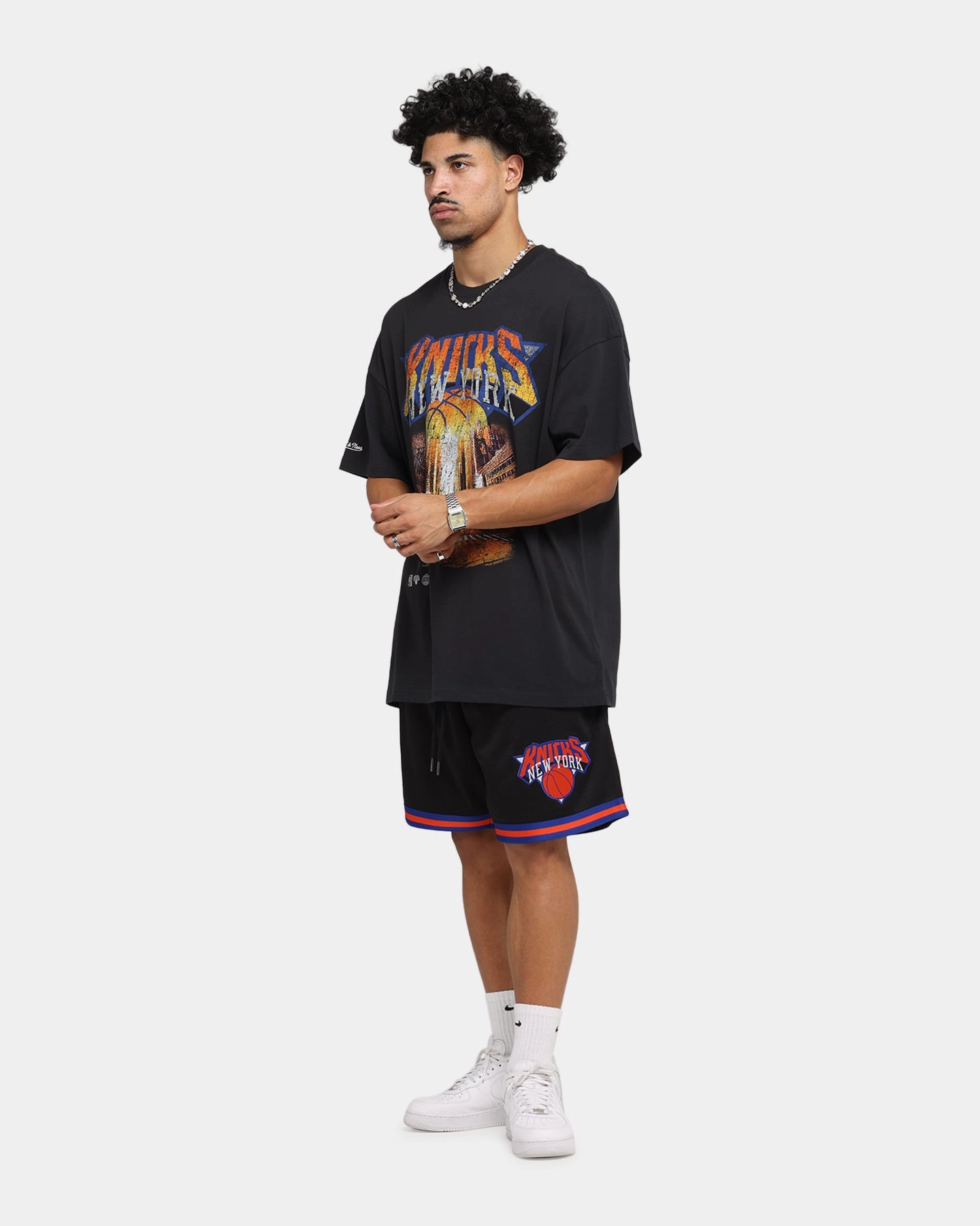 Mitchell & Ness New York Knicks Shooting Shorts Black Comfortable Waistband