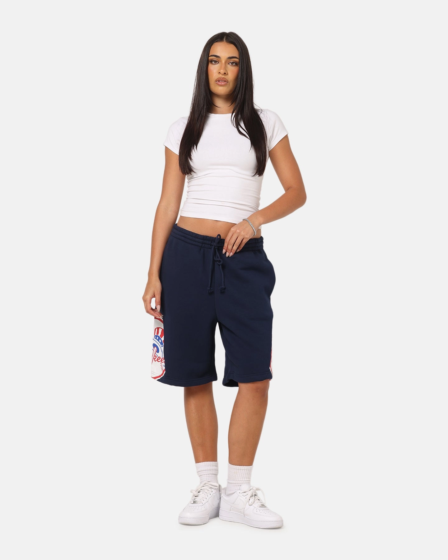 Comfort Flex Breathable mesh design Mitchell & Ness New York Yankees C&S Shorts Navy