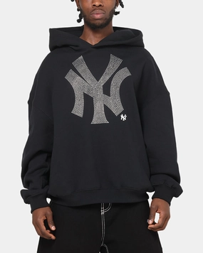 Moisture Wicking Technology Mitchell & Ness New York Yankees Rhinestone Hoodie Faded Black