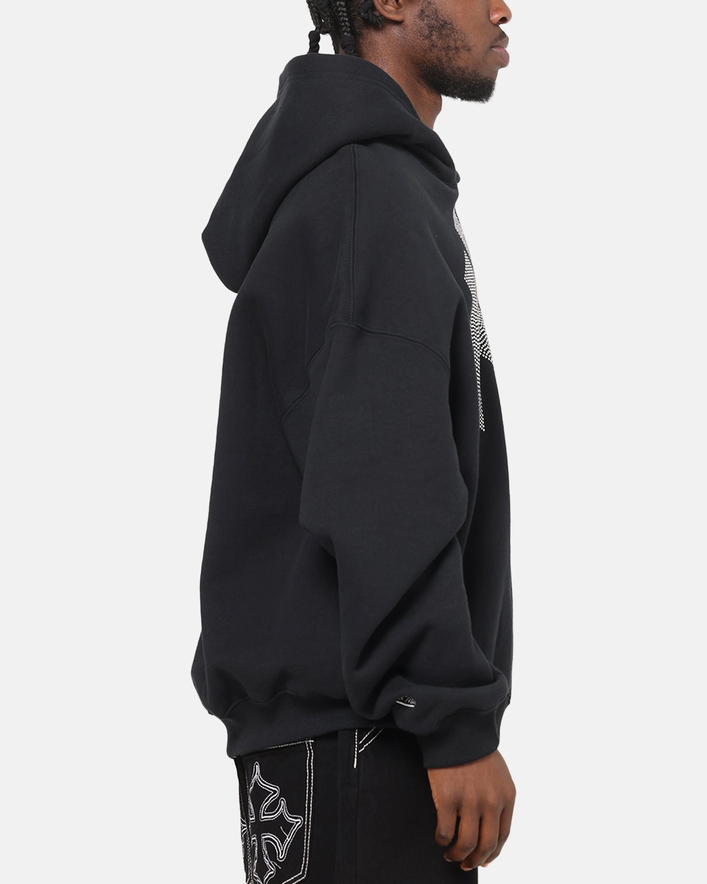 Retro Style Mitchell & Ness New York Yankees Rhinestone Hoodie Faded Black