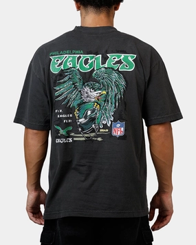 Mitchell & Ness Philadelphia Eagles Alter Ego Vintage T-Shirt Faded Black FrictionResistant Edges Friction Resistant Edges