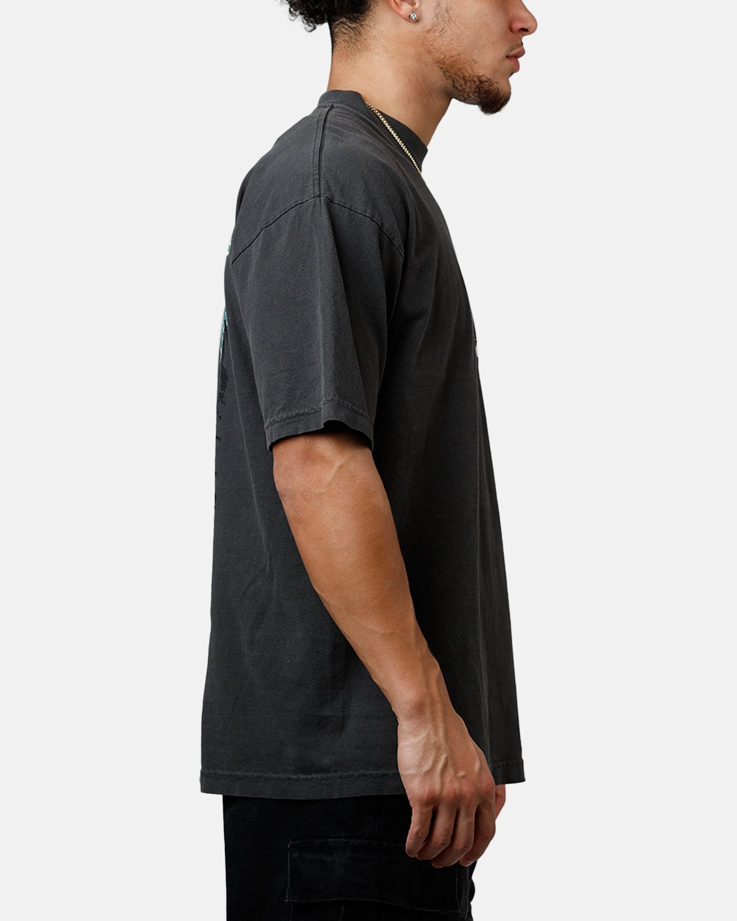 Ventilated Mesh Panels Mitchell & Ness Philadelphia Eagles Alter Ego Vintage T-Shirt Faded Black