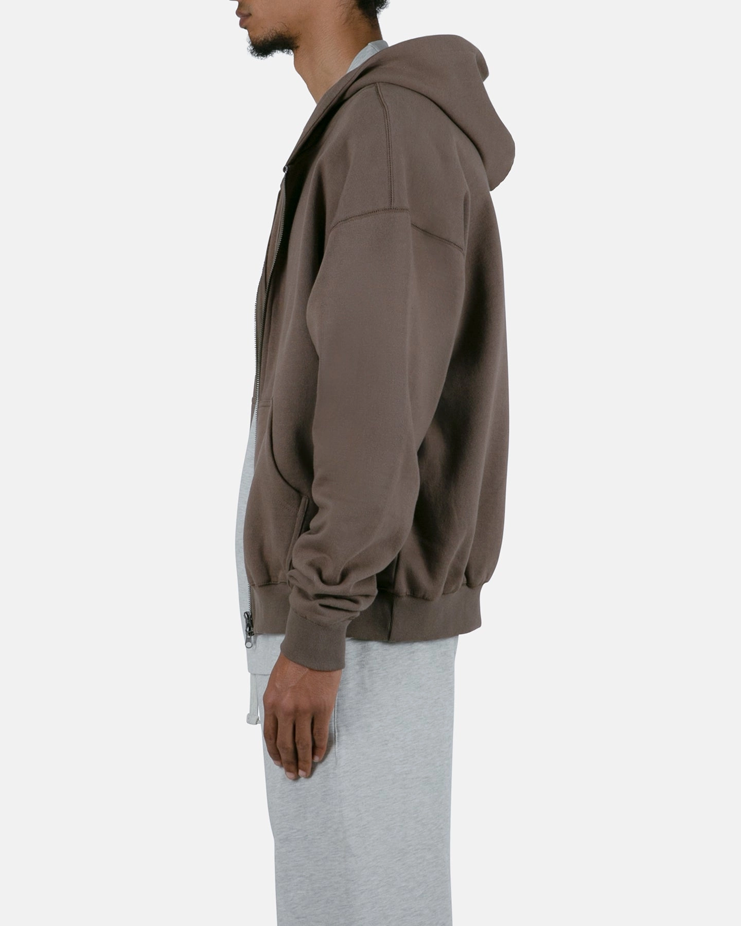 MNML Basic Zip Up Hoodie Brindle AdaptiveFitFabric OdorResistantTreatment