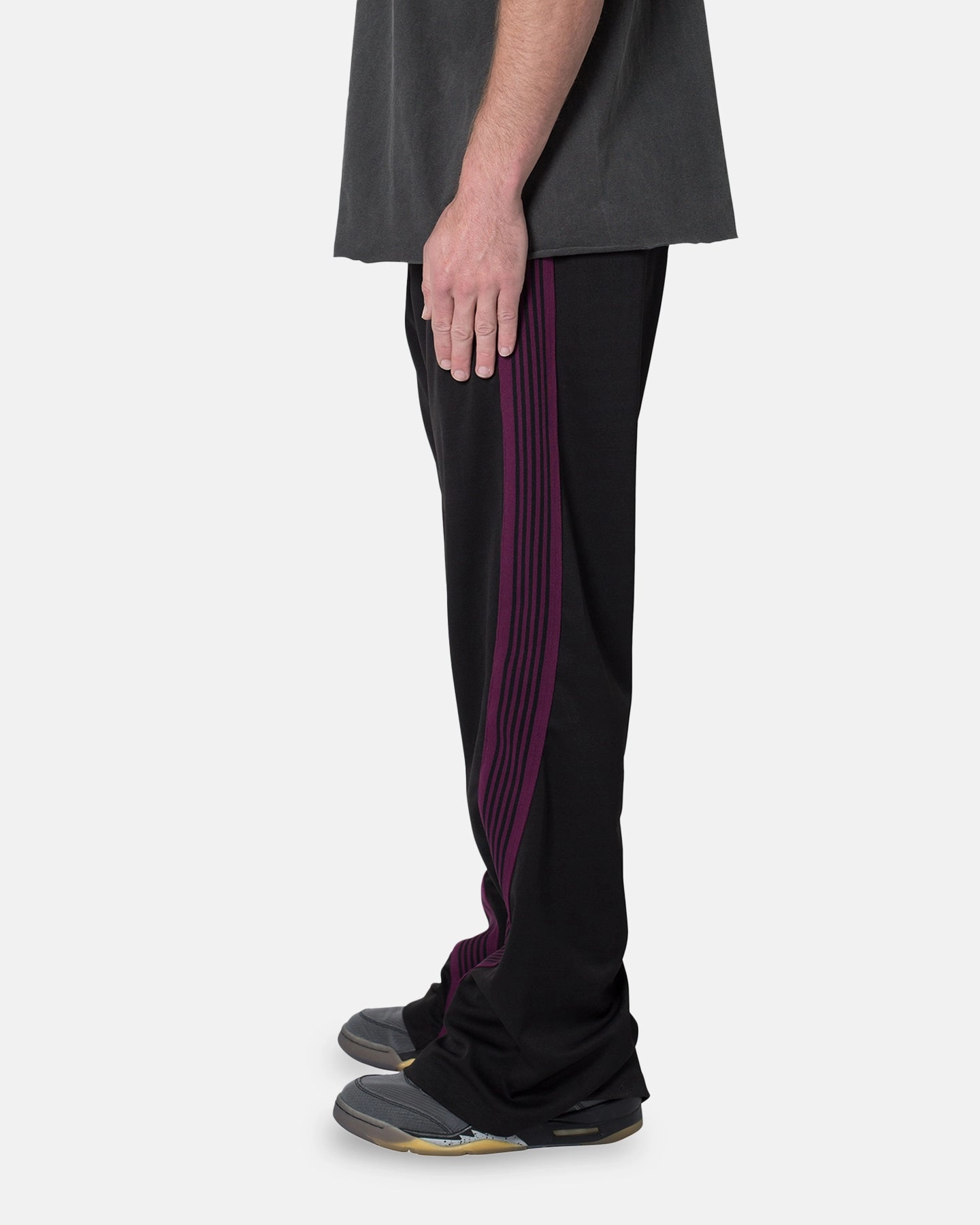 MNML Bent Tape Track Pants Black Contoured Panel Design Easy Movement