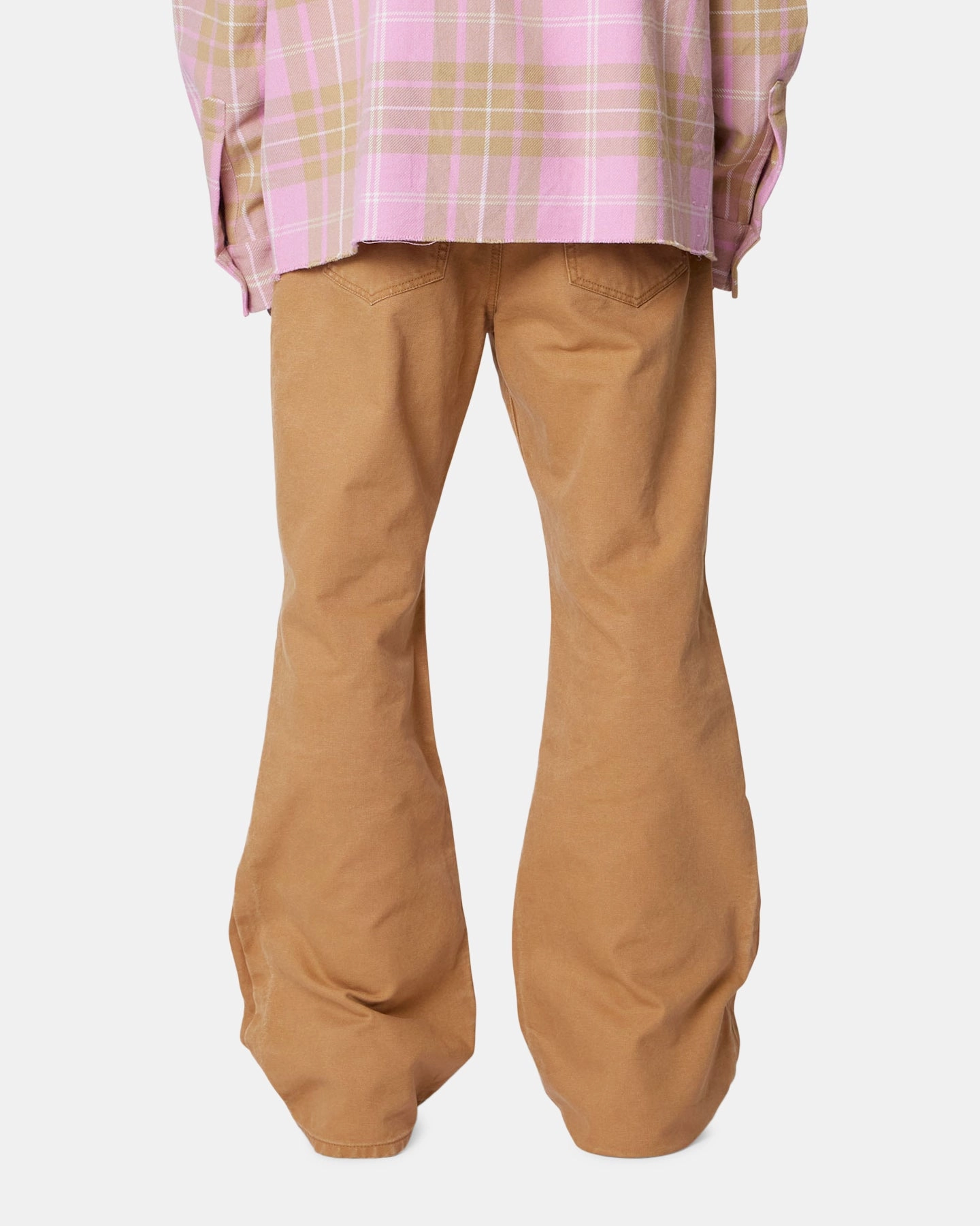 MNML Bootcut Iron Cross Jeans Tan Minimal Fit Sporty Function