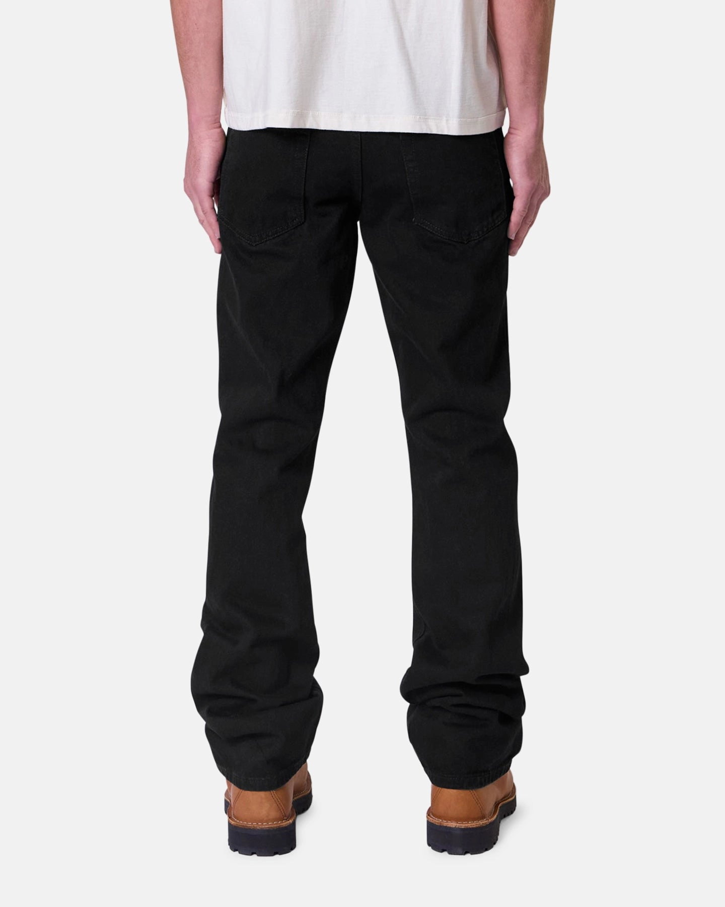 MNML Bootcut Raw Jeans Rinsed Black Tough Stretch