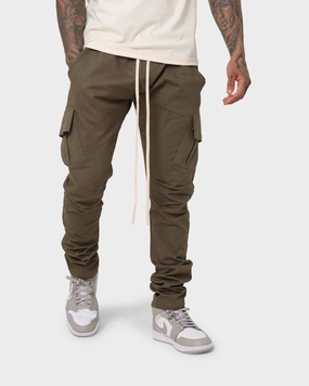 MNML Cargo Drawcord II Pants Olive RuggedDurability