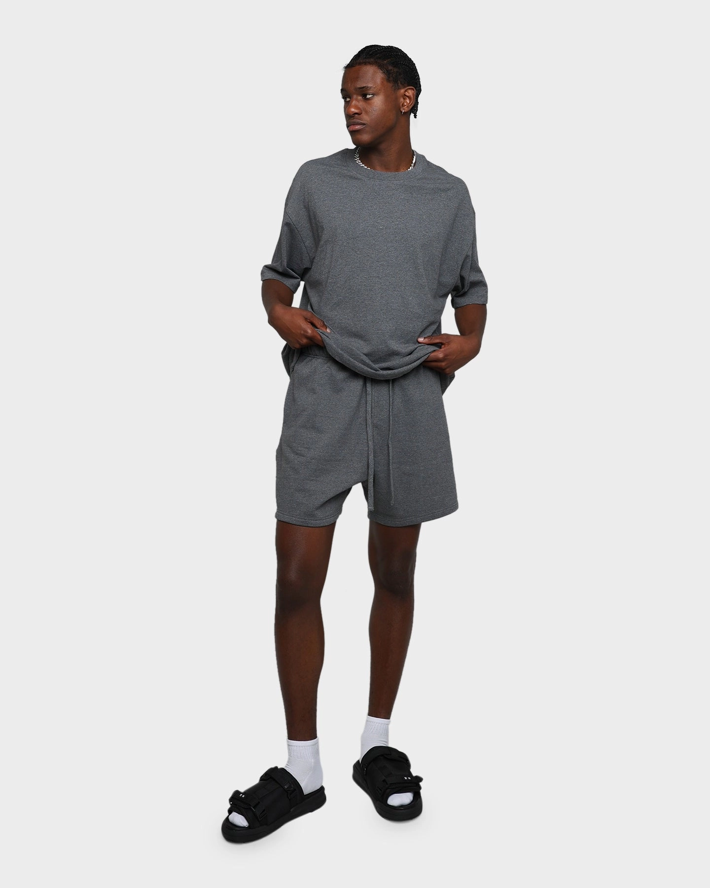 MNML Every Day Sweatshorts Dark Heather Everyday Comfort Wear Movement Ease