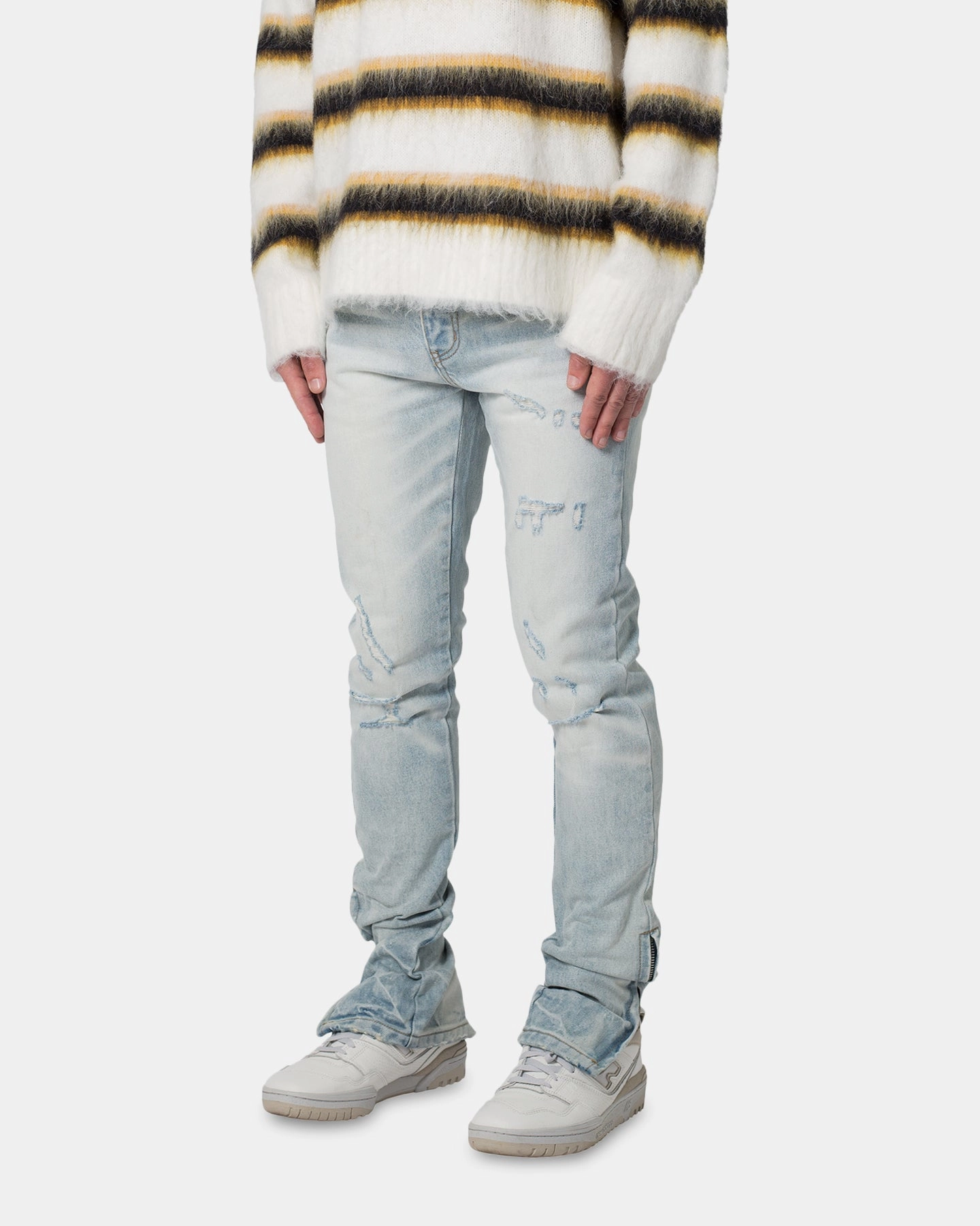 Street Style MNML M538 Slim Denim Jeans Blue