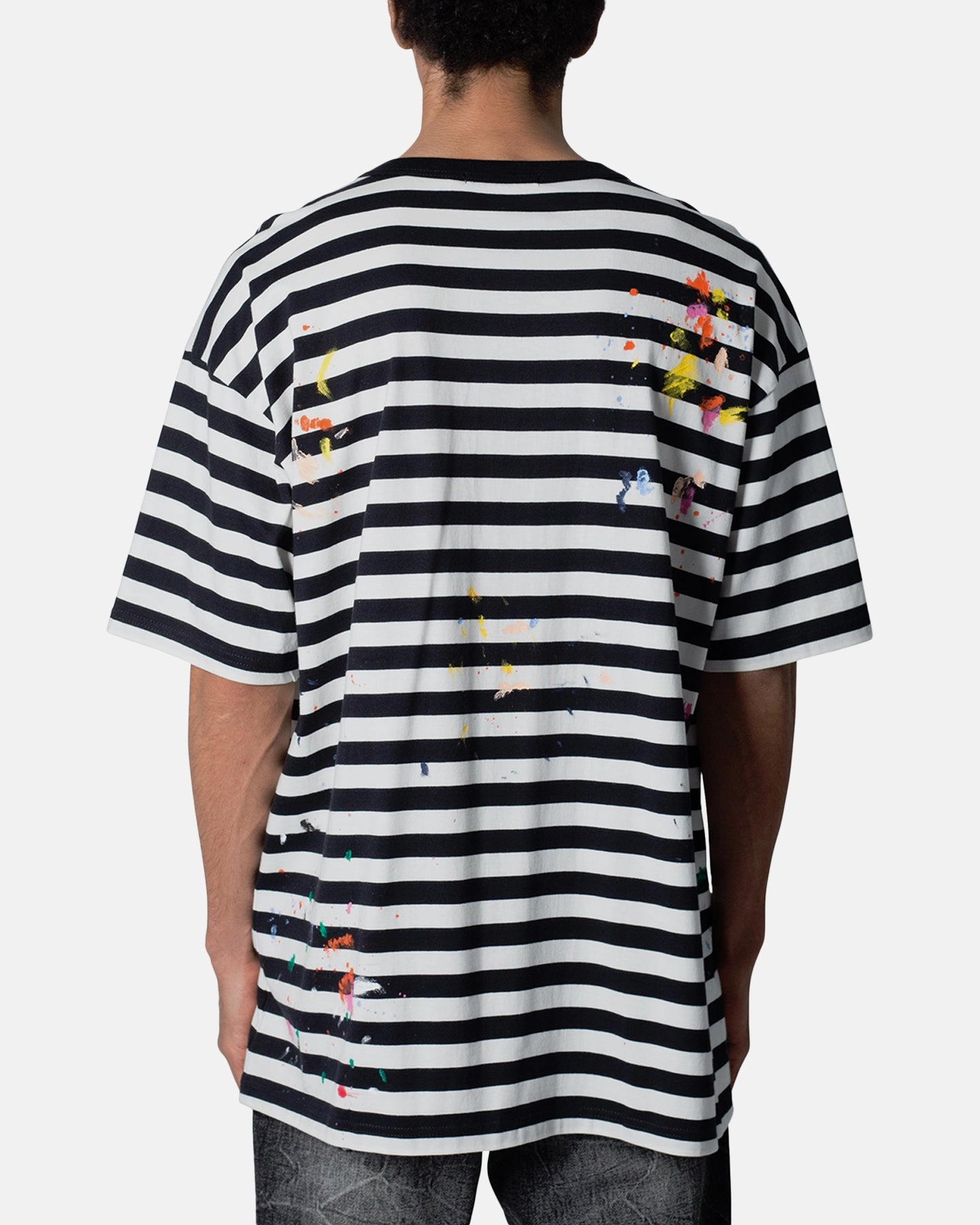 Everyday Comfort Fit MNML Paint Splatter T-Shirt Black/White