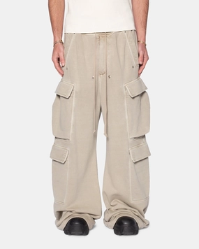 TailoredSilhouette MNML Rave Double Cargo Sweatpants Washed Earth