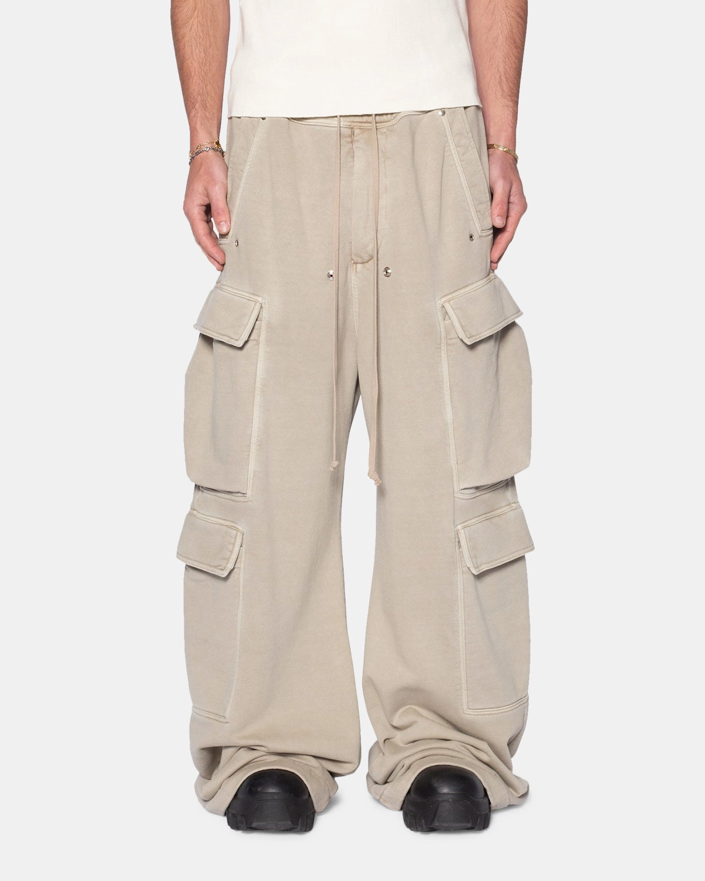 TailoredSilhouette MNML Rave Double Cargo Sweatpants Washed Earth