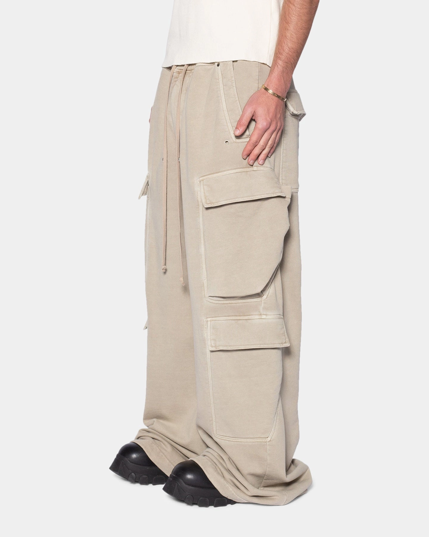 Urban Ready MNML Rave Double Cargo Sweatpants Washed Earth