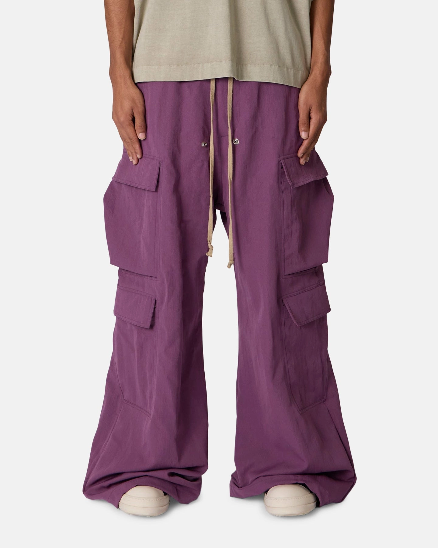 MNML Rave Double Cargo Sweatpants Washed Mauve Easy Layer