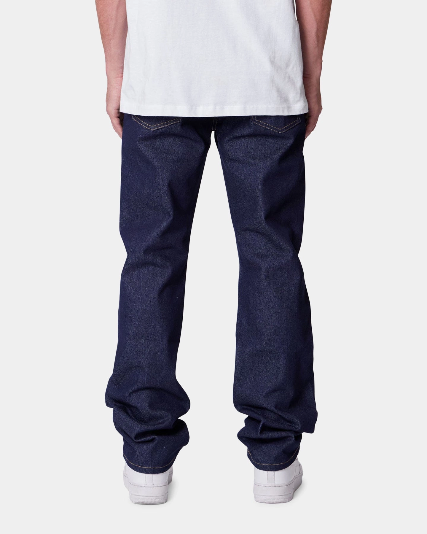 MNML Straight Jeans Rinsed Indigo Anti Static Fabric Sporty Vibe