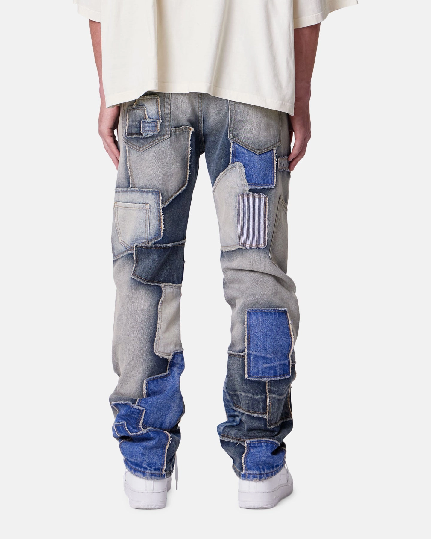 HypoallergenicMaterial Day Ready MNML Straight Patchwork Jeans Multi