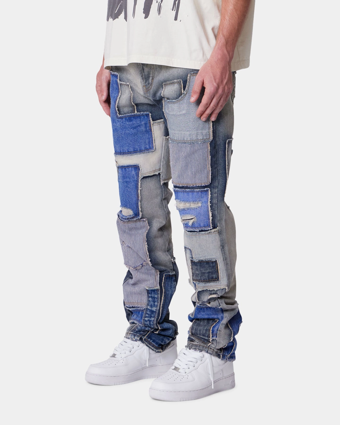 Day Hike MNML Straight Patchwork Jeans Multi