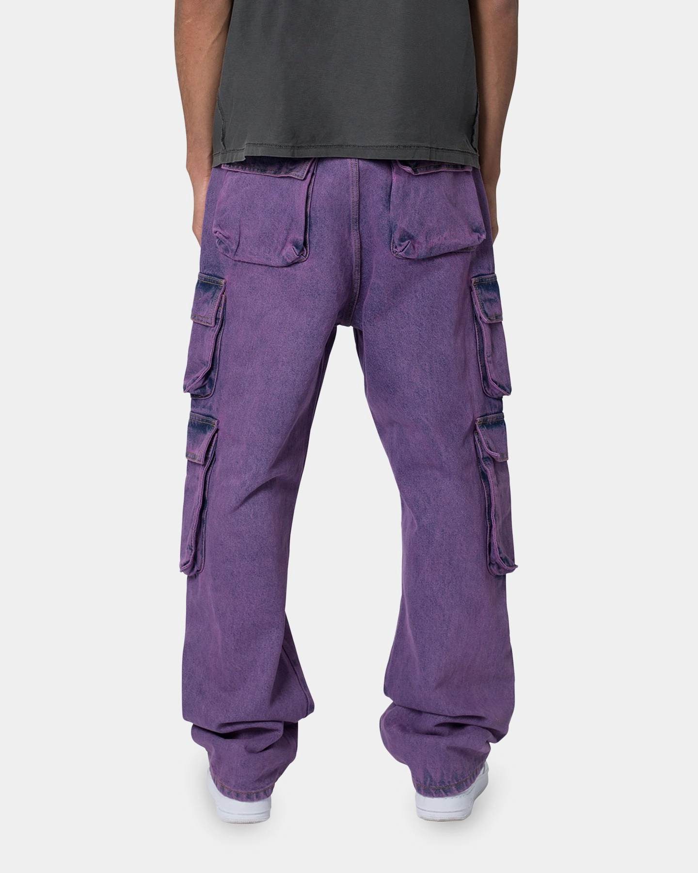 Comfort Stretch Active Stretch MNML V580 Baggy Cargo Pants Purple