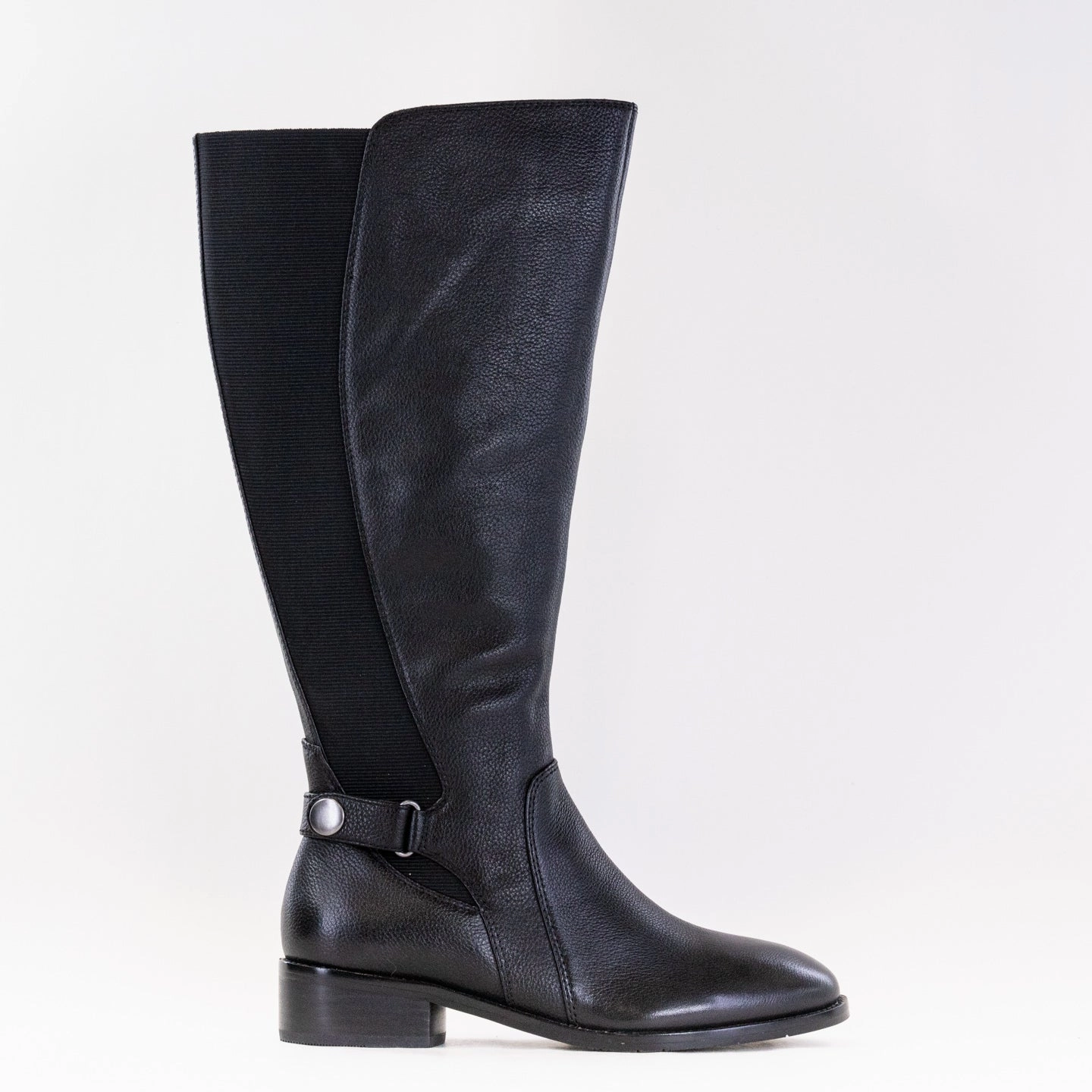 Salvia Nan Tall Boot (Women's) - Black Calf Leather work use