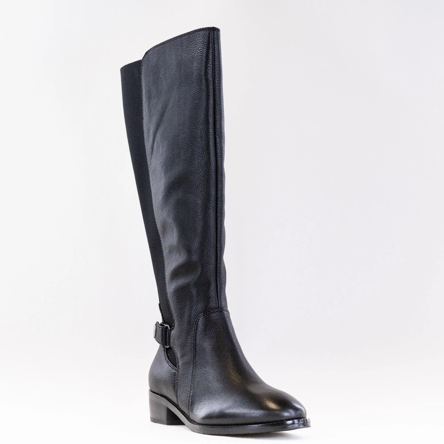 Breathable mesh Salvia Nan Tall Boot (Women's) - Black Calf Leather