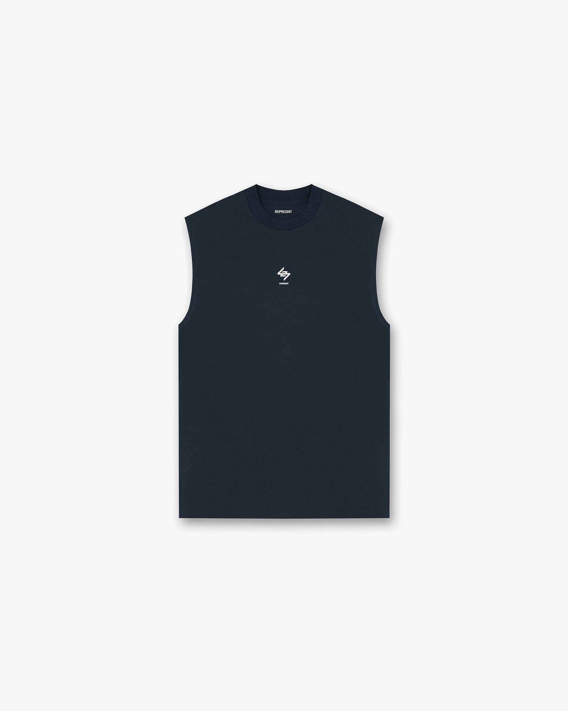247 Oversized Tank - Navy Seam Free Edging