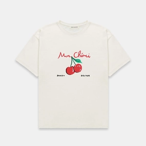 RecycledBlend Mon Ch??ri Vintage White T-Shirt