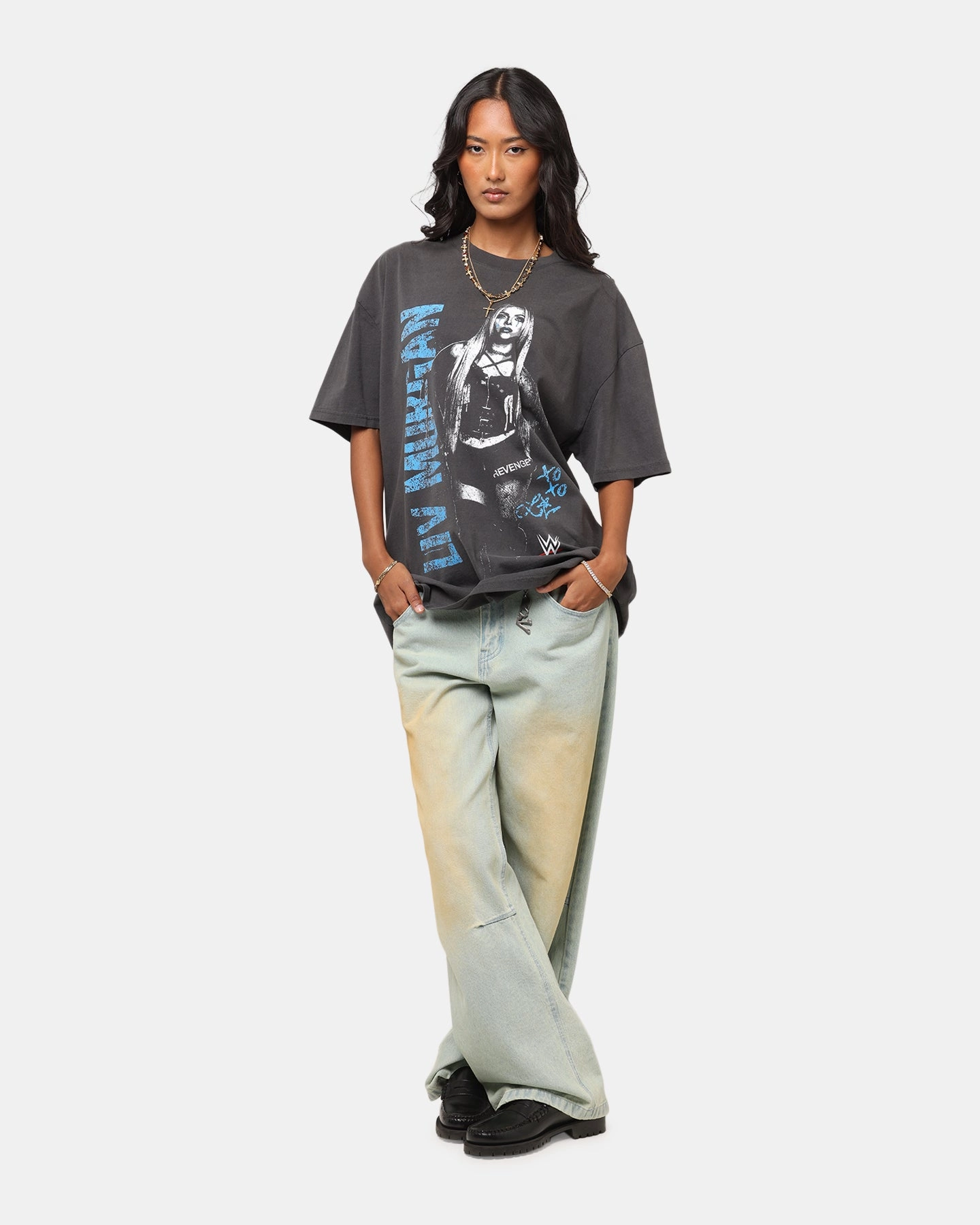 Minimalist Collar Culture Kings X WWE Liv Morgan Heavyweight T-Shirt Black Wash