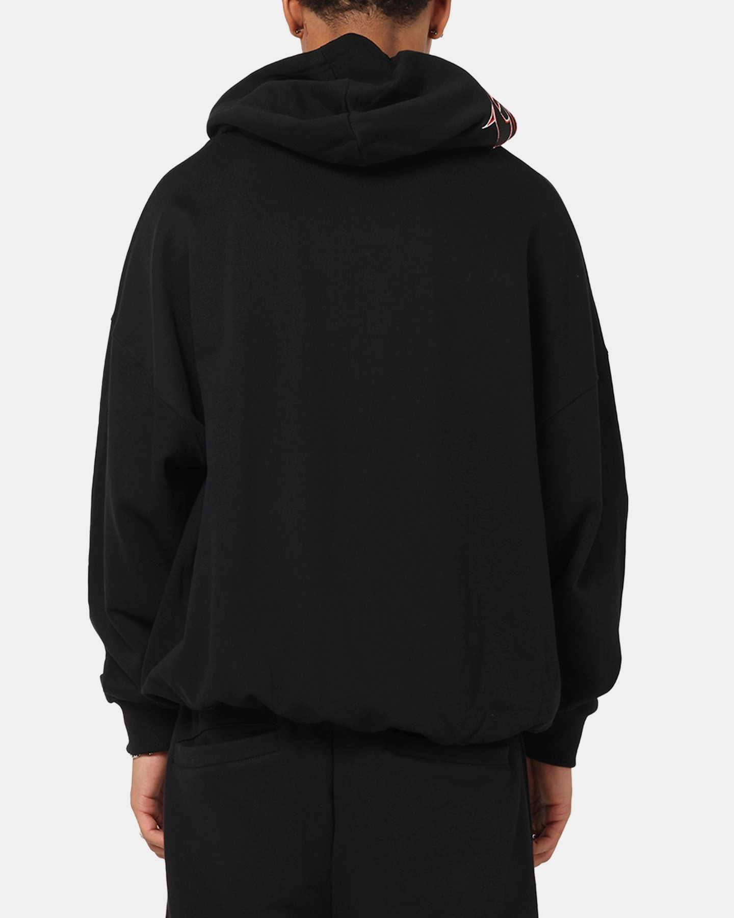 Seamless Design Carre Terrace Zip Hoodie Black