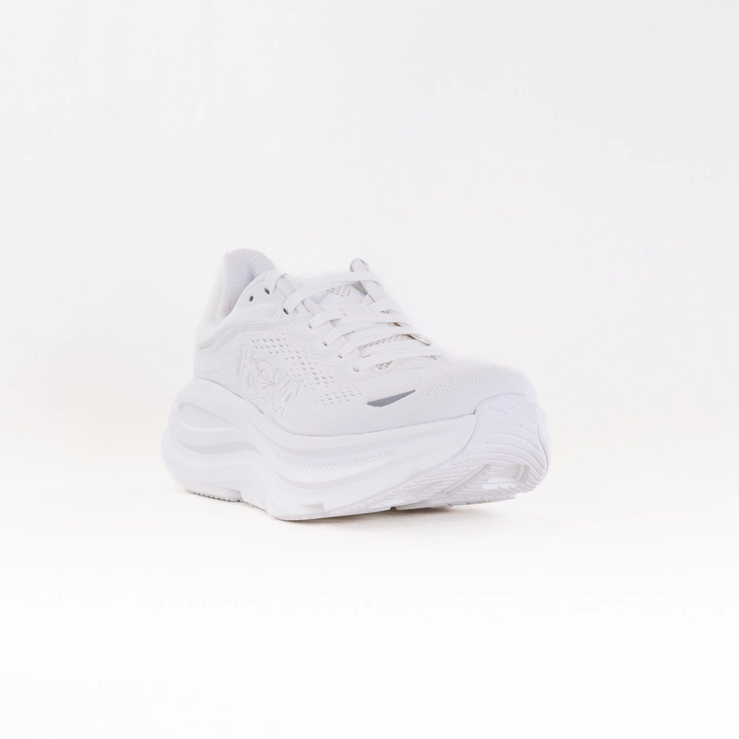 Hoka Bondi 9 Wide (Women's) - White/White Vertical Flex Flexibility