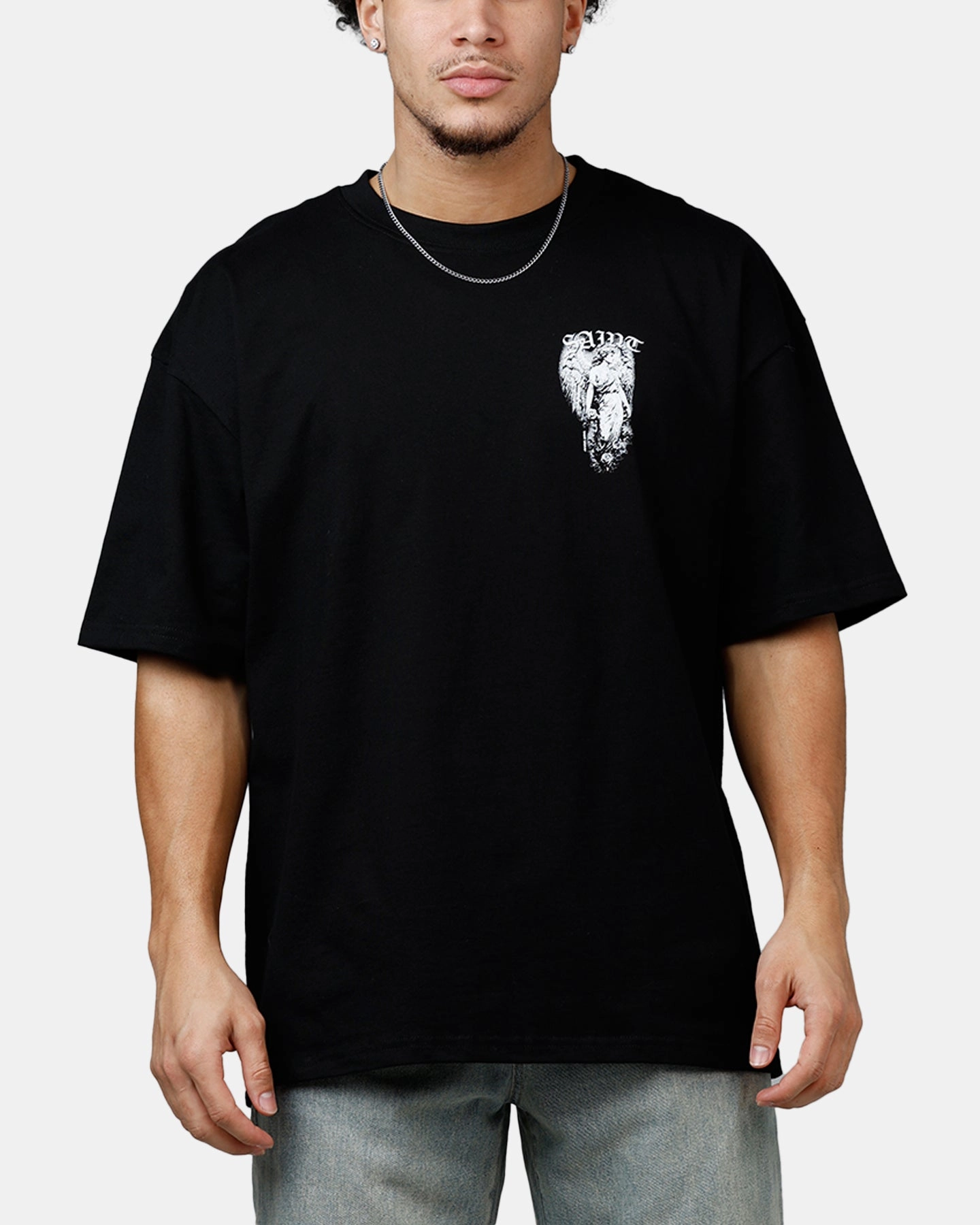 Saint Morta The Fallen T-Shirt Black Eco Friendly Dye Adjustable Hem Cuff